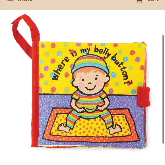Jellycat Other - Jellycat Soft Book Where is My Belly Button?